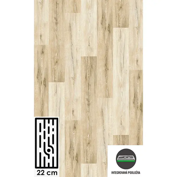Vinylová podlaha - Dub Sonoma 5,0 mm