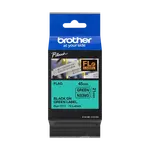 Brother FLE-7511 Pro Tape, 45mm x 10.5mm, černý tisk/zelený podklad, 72ks, originální páska
