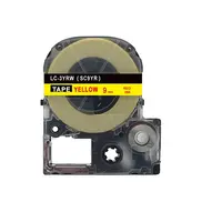 Epson LC-SC9YR, 9mm x 8m, červený tisk / žlutý podklad, kompatibilní páska