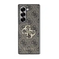 Zadní kryt Guess PU 4G Metal Logo pro Samsung Galaxy Z Fold6, hnědá