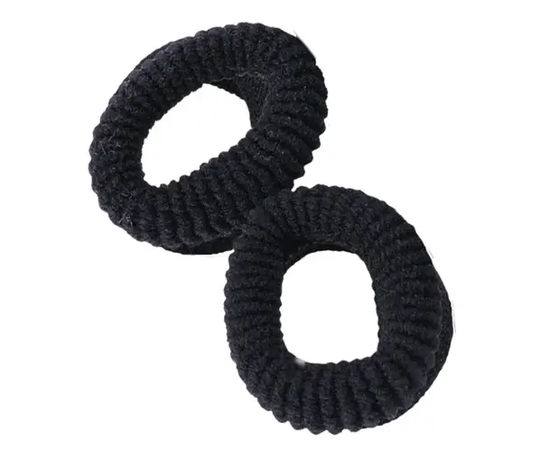 Gumičky do vlasů Eurostil Professional - černé, 10 ks (03383/50)