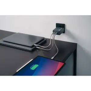 Verbatim GaN 32205, cestovní nabíječka do sítě, USB 3.0, USB C, šedá, 240 W, vyměnitelné vidlice C,G,A