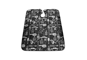 Kadeřnická pláštěnka na stříhání Hairway 37001 – černá + dárek zdarma