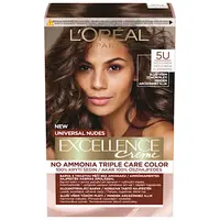 Permanentní barva Loréal Excellence Universal Nudes 5U světlá hnědá - L’Oréal Paris + dárek zdarma