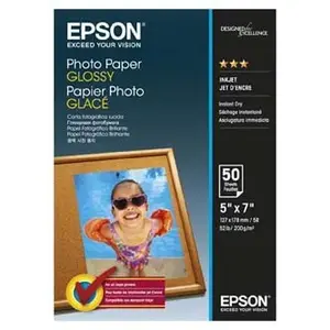 Epson Glossy Photo Paper C13S042545, 200 g/m2, 13x18cm, 50ks, lesklý, inkoustový, bílý, foto papír