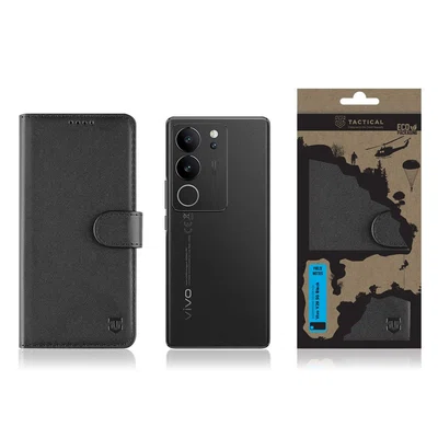 Flipové pouzdro Tactical Field Notes pro Vivo V29 5G, černá