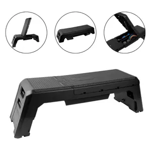 Nastavitelná aerobic step lavice inSPORTline AeroBench černá