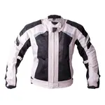Dámská letní textilní moto bunda BOS Aylin Silver Grey XL