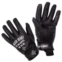 Letní kožené moto rukavice W-TEC Black Heart Darios černá L