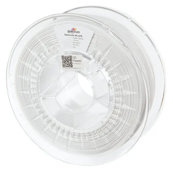 Spectrum 80945 3D filament, PC 275, 1,75mm, 1000g, Bílý (Traffic white)