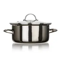 Smaltovaný hrnec s poklicí METALLIC Black 2 l