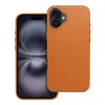 Zadní kryt LEATHER MAG COVER case pro Apple iPhone 16 Plus, orange