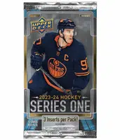2023-2024 NHL Upper Deck Series One Hobby balíček - hokejové karty