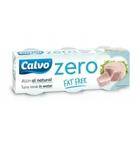CALVO Zero tuniak vo vlastnej šťave fat free 3 x 65 g