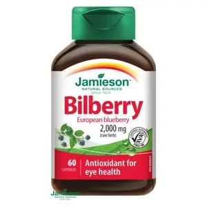 JAMIESON Čučoriedky 2000 mg 60 kapsúl