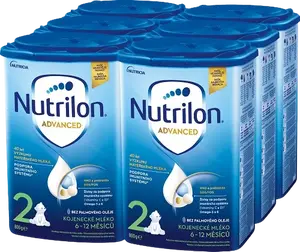 NUTRILON Advanced 2 pokračovací kojenecká mléka 6 x 800 g