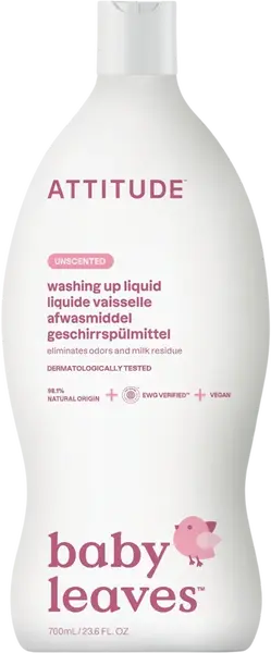 ATTITUDE Prostředek na mytí nádobí bez vůně 700 ml