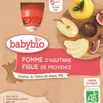 BABYBIO jablko fík 4 x 90 g