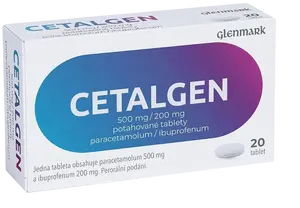 CETALGEN 500mg/200mg, 20 tablet 20 ks