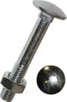 Dresselhaus Vratové šrouby M5x20 mm DIN 603 s 6hrannou maticí, pozinkované, sada 100 ks Velikost: M6x30 mm