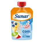 SUNAR Cool ovocná kapsička borůvka, banán, ovesné vločky 12m+ 110 g