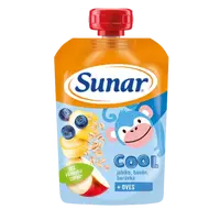 SUNAR Cool ovocná kapsička borůvka, banán, ovesné vločky 12m+ 110 g