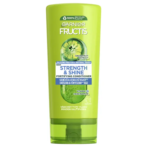 GARNIER Fructis Strength & Shine Posilující balzám pro všechny typy vlasů bez lesku a síly, 200 ml