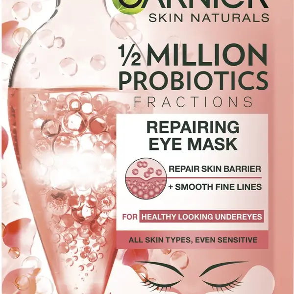 GARNIER Skin Naturals regenerační oční textilní maska s probiotickými frakcemi 6 g