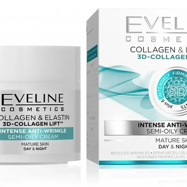 EVELINE 3D Collagen & Elastin Denní/noční krém 50 ml