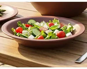 Talíř Caruba Eco 21 cm, cihlový