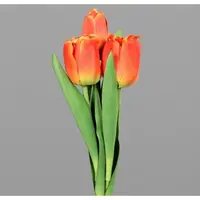 Umělá květina Svazek tulipánů 30 cm, oranžová