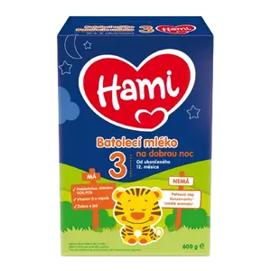 HAMI 3 Na dobrou noc batolecí mléko 600 g