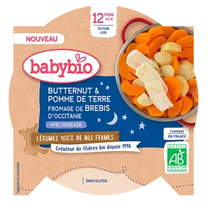 BABYBIO Brambory, máslová dýně a ovčí sýr 230 g