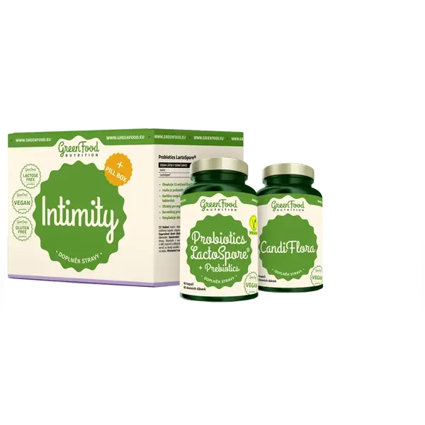 GREENFOOD NUTRITION Intimity + Pillbox 150 kapslí