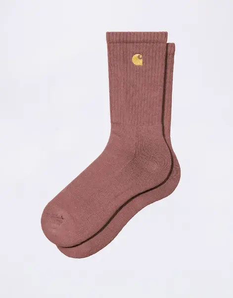 Carhartt WIP Chase Socks Dusky Pink/Gold