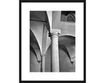 Rámovaný obraz Architektura 40x50 cm, černobílý