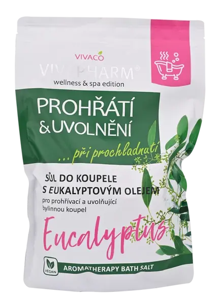 VIVAPHARM Sůl do koupele Prohřátí a Uvolnění 1000 g