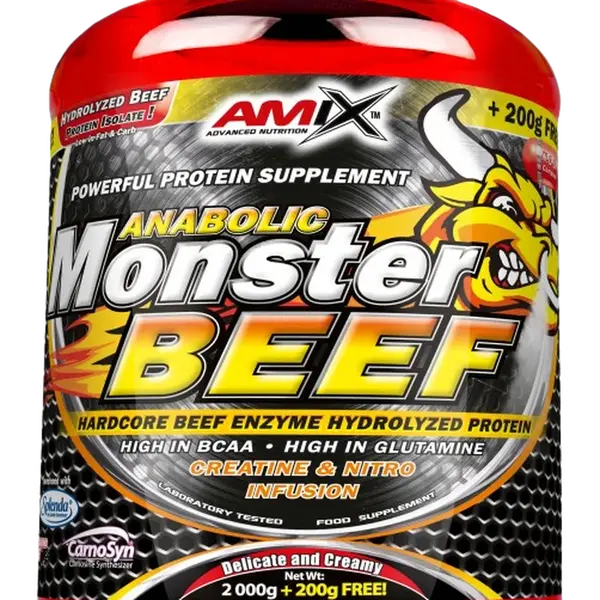 AMIX Anabolic Monster BEEF 90% Protein strawberry-banana 2200 g