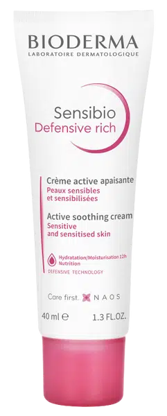 BIODERMA Sensibio Defensive rich zklidňující krém s výživnou texturou 40 ml