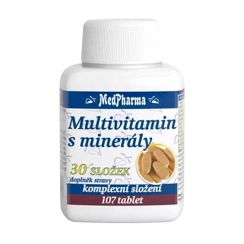 MEDPHARMA Multivitamín s minerály 30 složek 107 tablet