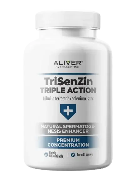 ALIVER Kotvičník zemní + selen + zinek 120 kapslí