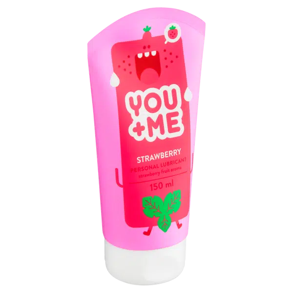 YOU ME Strawberry lubrikant se šťavnatým jahodovým aroma 150 ml