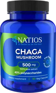 NATIOS Chaga Mushrooms 500 mg 90 kapslí