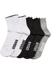 Girls' Socks with Small Brim 4-Pack Multicolor