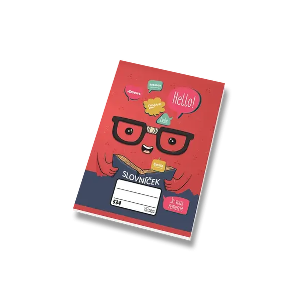 Slovníček 534 - A5, linkovaný, 30 listů, mix motivů