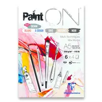 Blok Clairefontaine Paint'ON Mix Colors - A5, 24 listů, 250 g