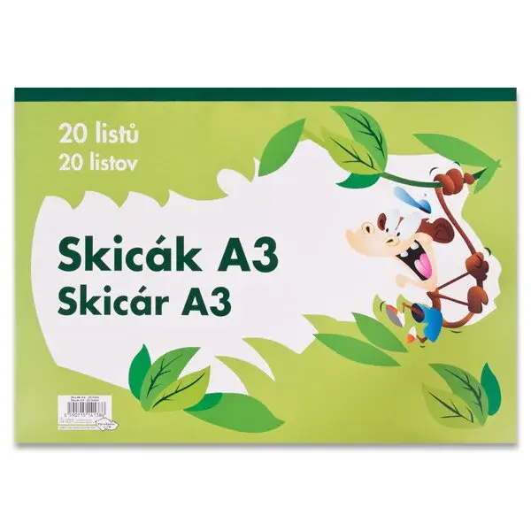 Skicák A3 - 140 g, 20 listů