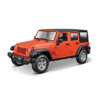 Maisto - 2015 Jeep Wrangler Unlimited, kovový oranžový, 1:24
