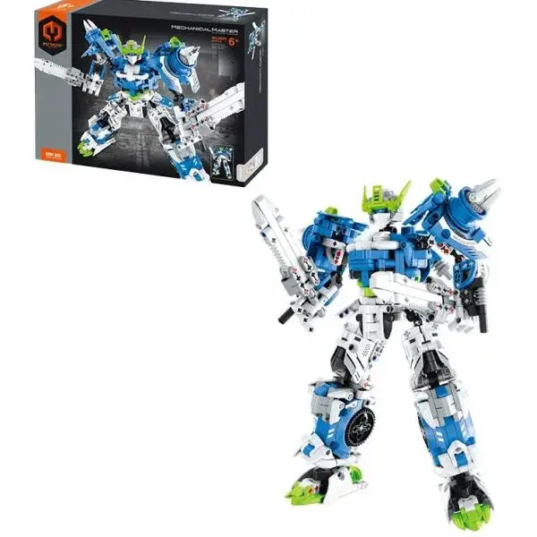 iM.Master Stavebnice Bojový robot modrý 941 ks