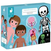 Janod Puzzle Vzdělávací Lidské tělo 50-75-100 ks